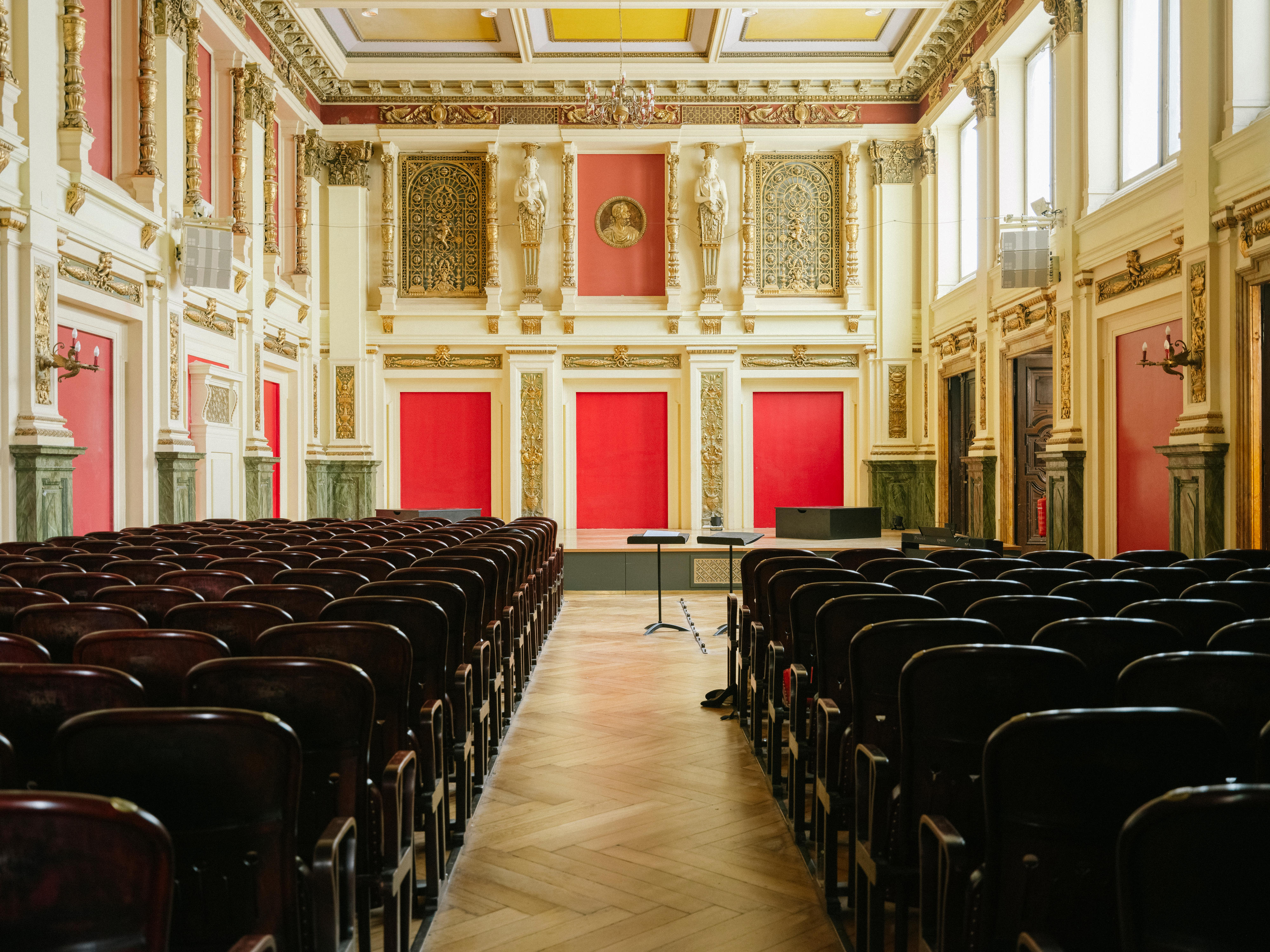 Interior view of the Ehrbar Hall in the Freihausviertel