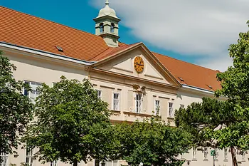 Old AKH with meadow in the foreground