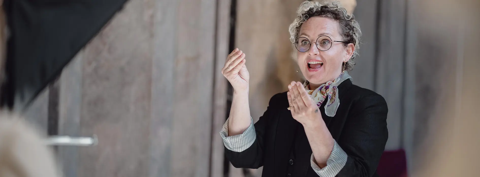 Dolmetscherin für Gebärdensprache