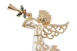 Glass Christmas decoration in the form of an angel