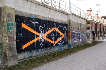 Graffiti nad Kanałem Dunajskim