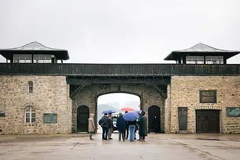 Exterior view of the Mauthausen concentration camp memorial site