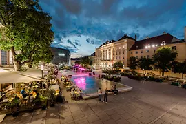 MuseumsQuartier Vienna, main courtyard