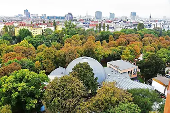 Exterior shot of Vienna Planetarium in the Prater