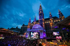 Rathausplatz de Viena, retransmisión pública de Eurovisión 2015