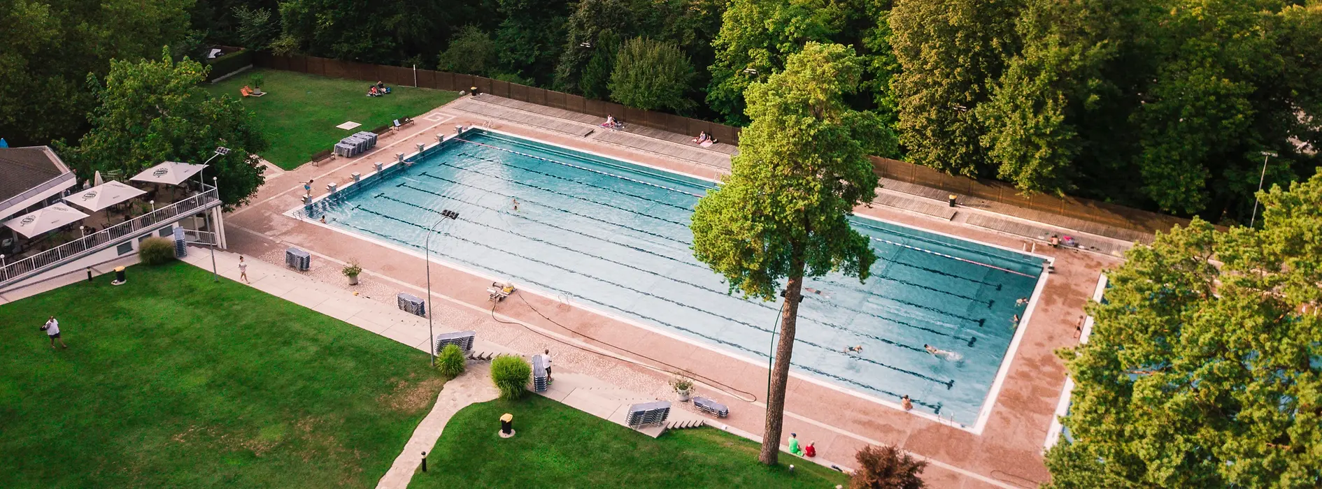 Swimming pool at the Schönbrunner pool 