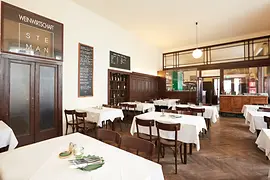 Interior view of the Steman restaurant