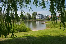Sunbathing lawn at the Strombucht
