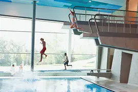 Diving platforms at the Vienna Spa