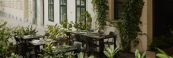 Ogródek restauracyjny restauracji TIAN Bistro am Spittelberg